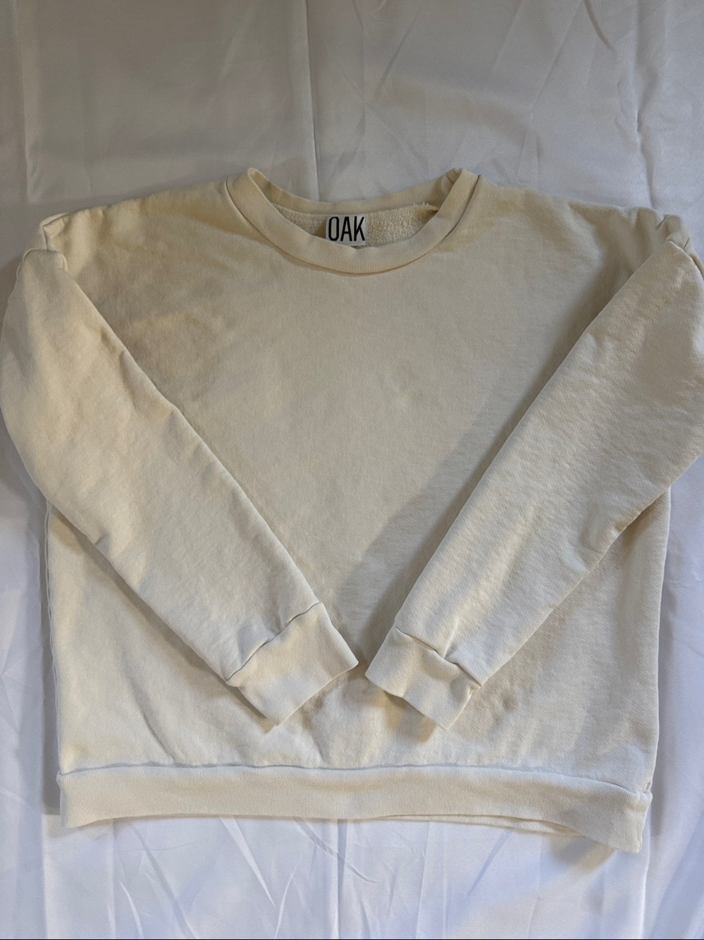 OAK Crewneck Cotton Sweatshirt Large